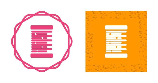 Left Alignment Vector Icon