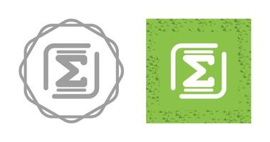 Summation Vector Icon