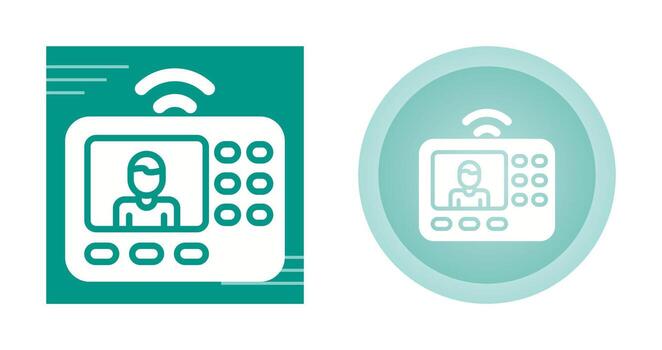 intercomunicador sistema vector icono