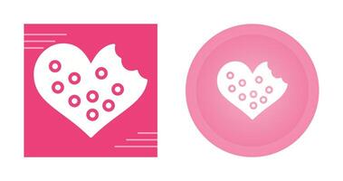 Heart shaped cookies Vector Icon