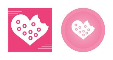 Heart shaped cookies Vector Icon