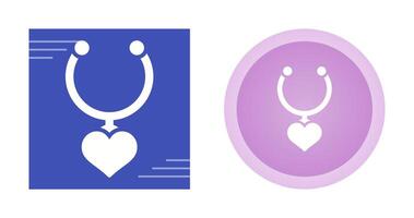 Heart Shaped Locket Vector Icon