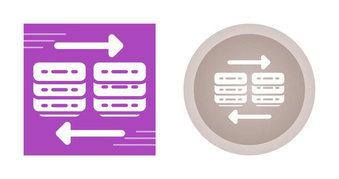 nube migración vector icono