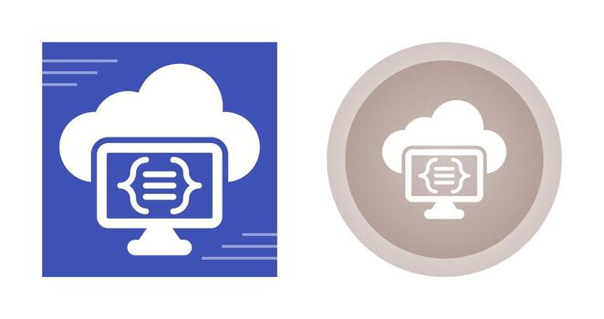 Serverless Computing Vector Icon
