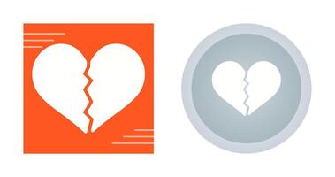 Broken Heart Vector Icon