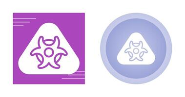 Hazardous materials symbol Vector Icon