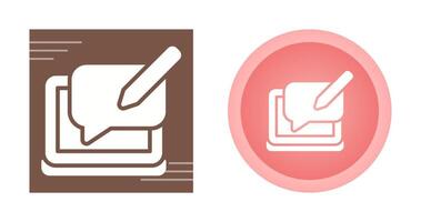 Blog Comment Vector Icon