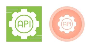 icono de vector de api