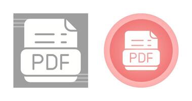 pdf formato vector icono