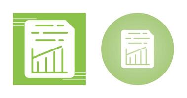 Document Insert Graph Vector Icon