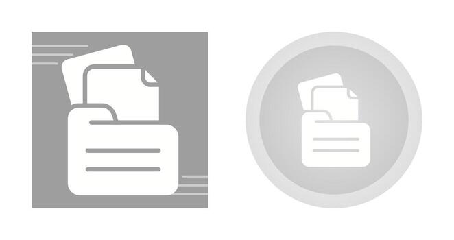 icono de vector de carpeta