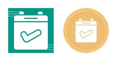 Calendar Check Vector Icon