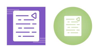 Document Outdent Vector Icon