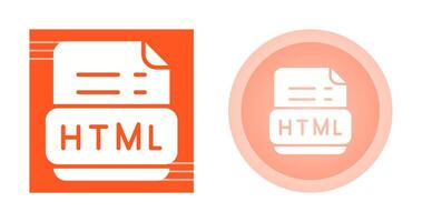 icono de vector html