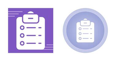 List Check Vector Icon