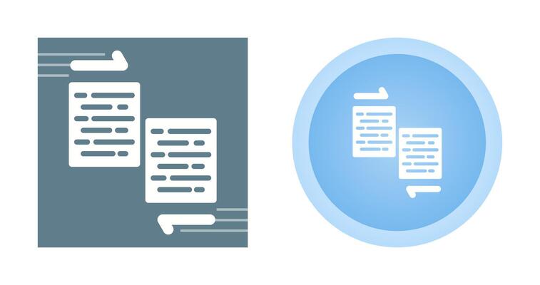 Document Merge Vector Icon