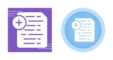 Document Insert Icon Vector Icon