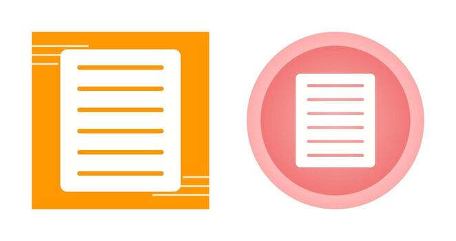 Document Align Justify Vector Icon