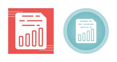 Document Insert Chart Vector Icon