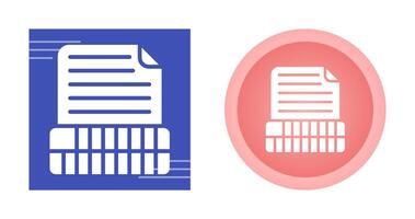 Document Insert Table Vector Icon