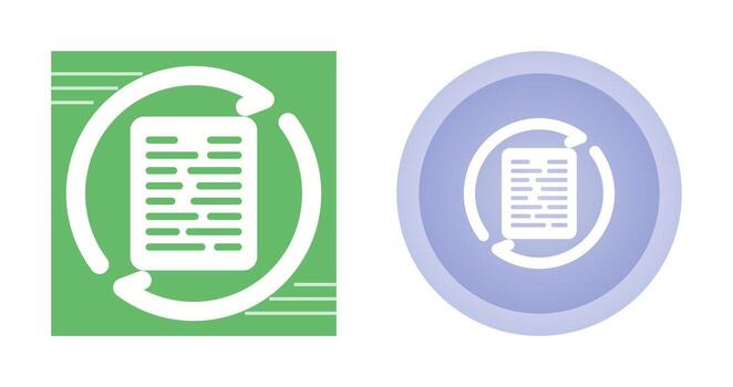 documento sincronización vector icono