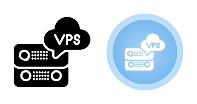 VPS Hosting Vector Icon