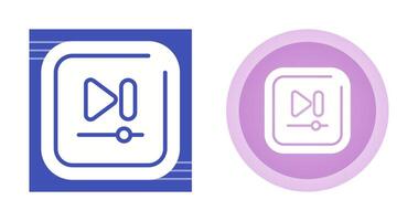 Video Next Track Square Vector icon