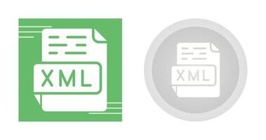 icono de vector xml