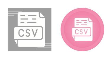 icono de vector csv