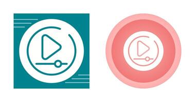 Video Play Circle Vector Icon