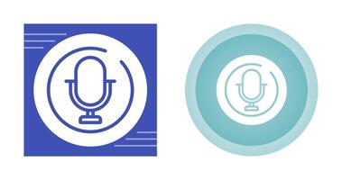 Microphone Circle Vector Icon