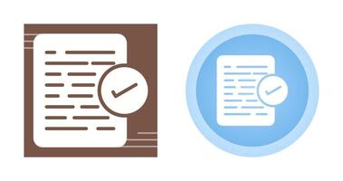 Document Approval Vector Icon