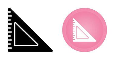 Triangular Ruler Vector Icon