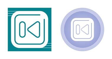 Previous Track Square Vector Icon