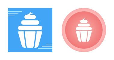 icono de vector de cupcake