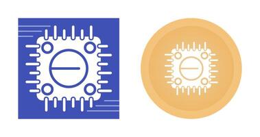 icono de vector de cpu