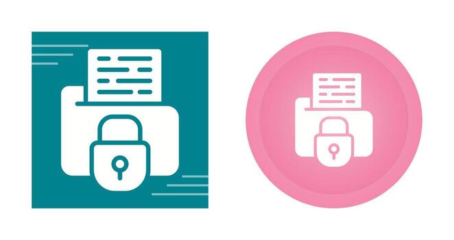 Secure Folder Vector Icon