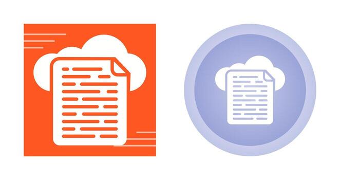 Cloud Data Vector Icon