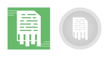 Shredding Vector Icon