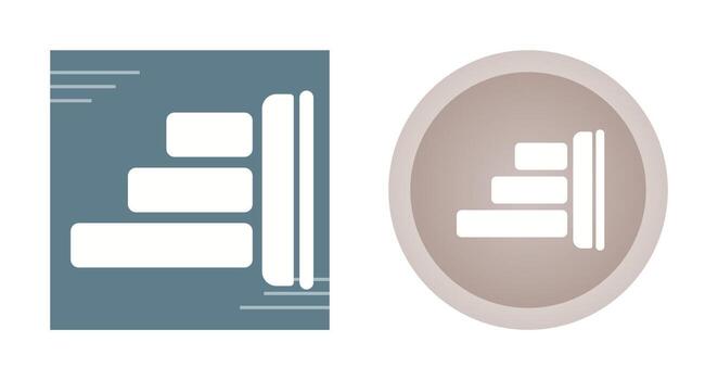 Derecha alinear vector icono