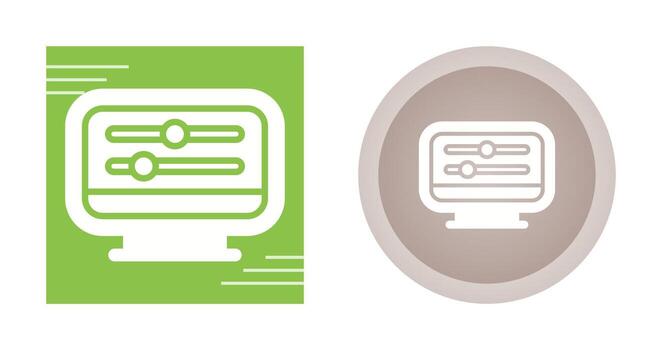 Desktop Computer Vector Icon