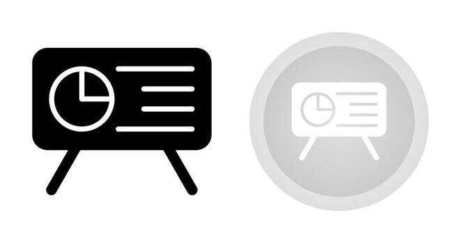icono de vector de presentación
