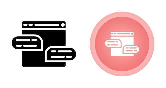 habla burbujas vector icono