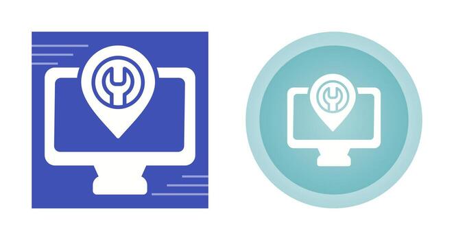 icono de vector de computadora