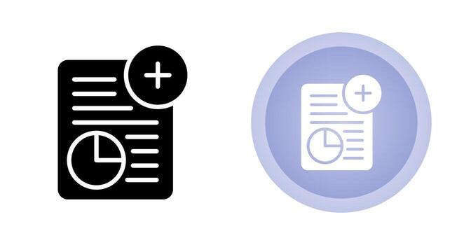 icono de vector de informe