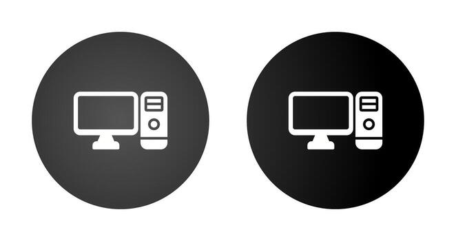 icono de vector de computadora