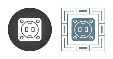 toma de corriente vector icono