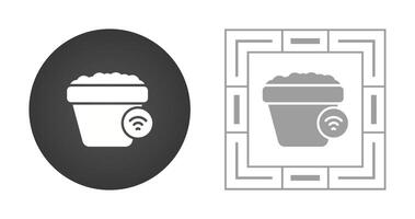 inteligente planta maceta vector icono