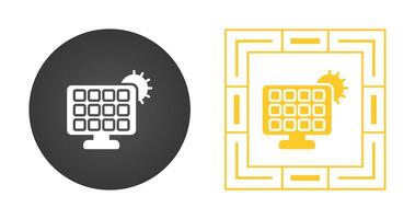 Solar panel charger Vector Icon