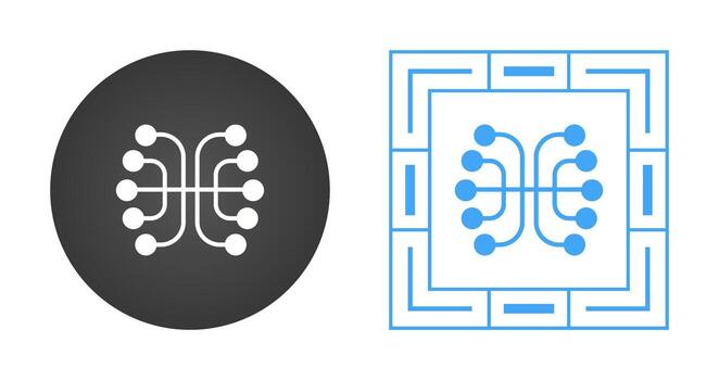 Neural Networks Vector Icon
